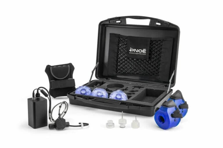 PNOE metabolic testing equipment and bag at Elysian Institute in Montana
