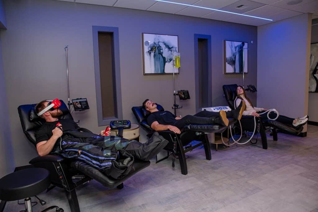 IV therapy infusion session at Elysian Institute wellness center in Montana