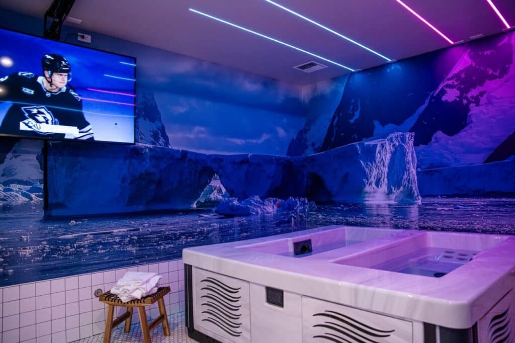 Glacier Plunge Room cold water immersion therapy at Elysian Institute in Montana